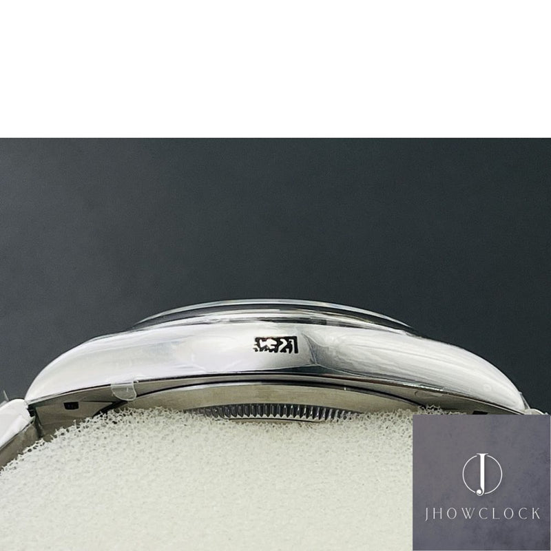 Fábrica EW - Rolex Oyster Perpetual M124300-0001 Mostrador Prata Tamanho 41mm