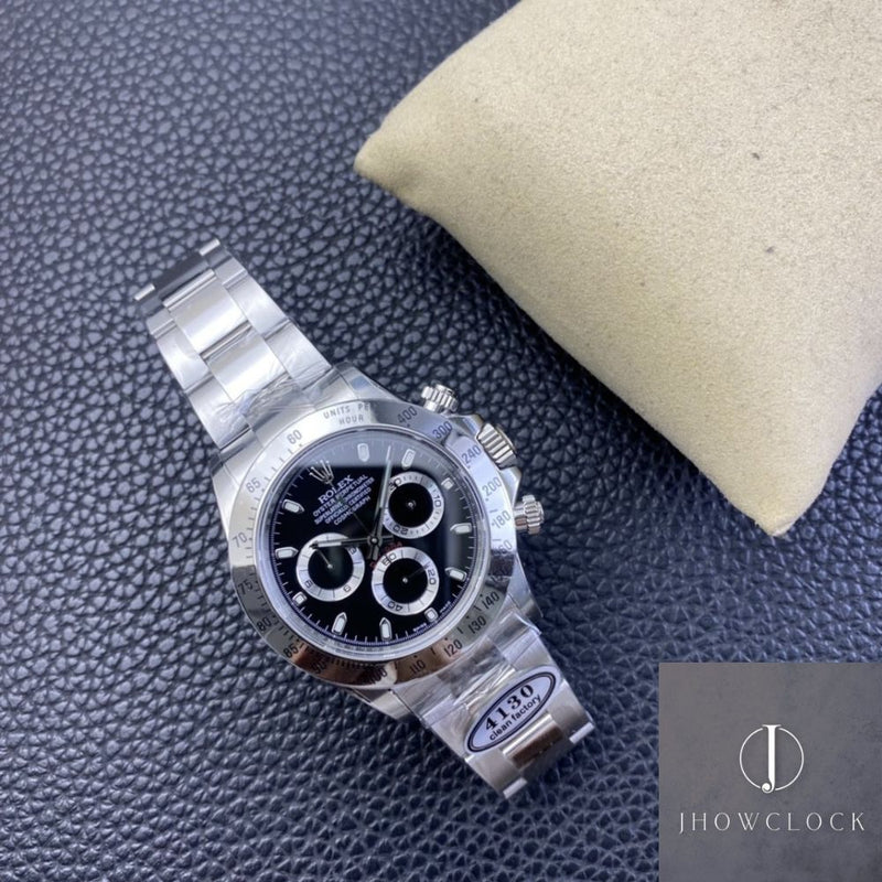Fábrica Clean - Rolex Cosmograph Daytona 116520-78590 Mostrador Preto