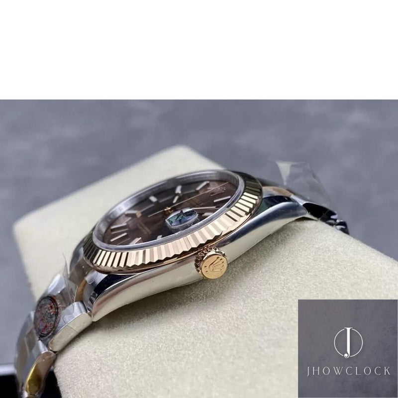 Fábrica Clean - Rolex Datejust M126331-0001 Mostrador Chocolate Tamanho 41mm