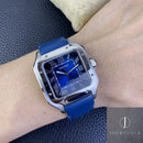 Fábrica BV - Cartier Santos WSSA0030 Gradiente Azul