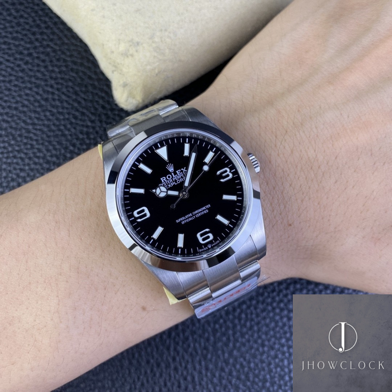 Fábrica JVS - Rolex Explorer M224270-0001 Mostrador Preto