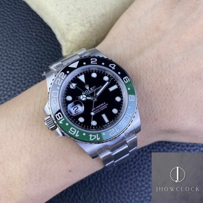 Fábrica Clean - Rolex GMT Master II M126720VTNR-0001 Mostrador Preto 3285