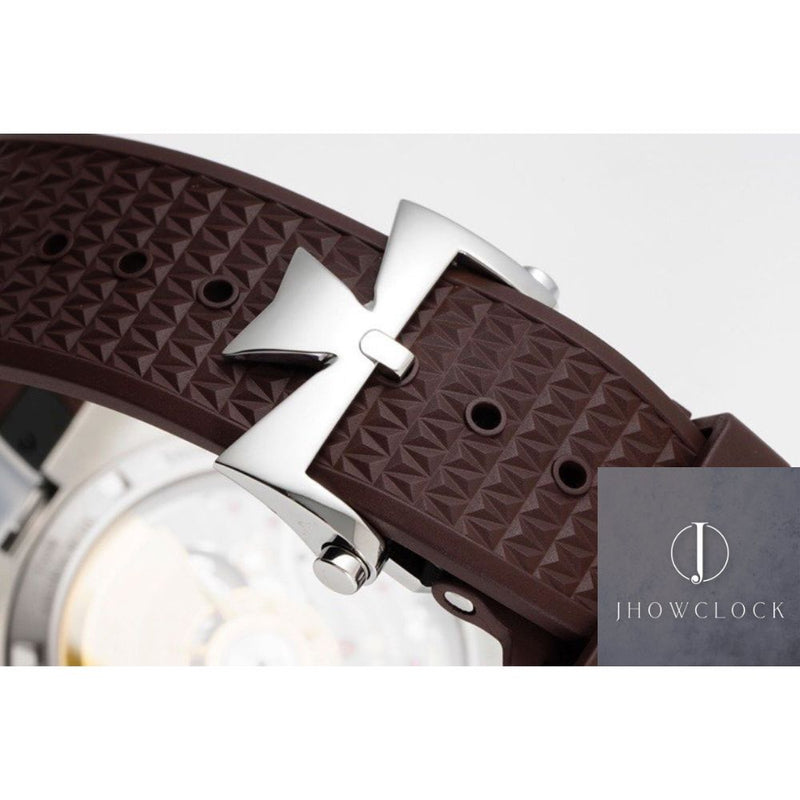 Fábrica PPF - Vacheron Constantin Overseas 4500V Pulseira De Borracha Marrom