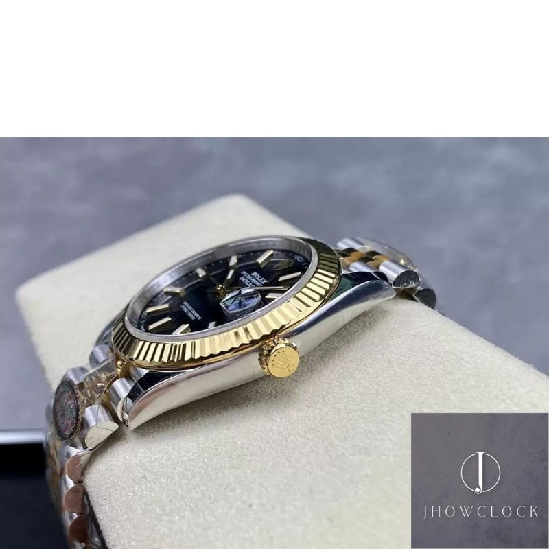 Fábrica Clean - Rolex Datejust M126333-0014 Mostrador Preto Tamanho 41mm