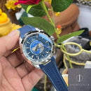 Fábrica VS - Omega Seamaster 220.12.43.22.03.001 Pulseira de fita de discagem azul
