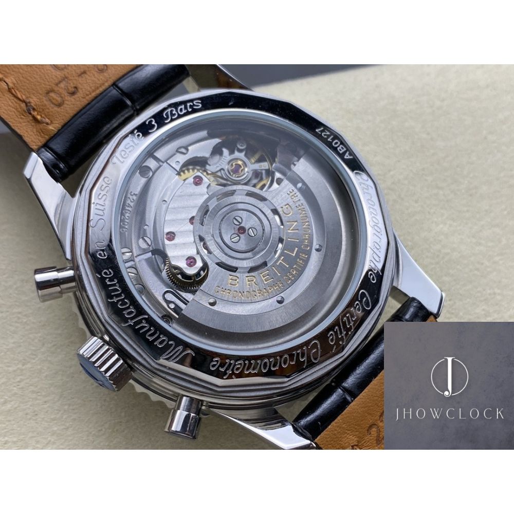 Fábrica BLS - Breitling Navitimer AB0127211C1A1 Pulseira de couro com