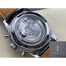 Fábrica BLS - Breitling Navitimer AB0127211C1A1 Pulseira de couro com mostrador azul