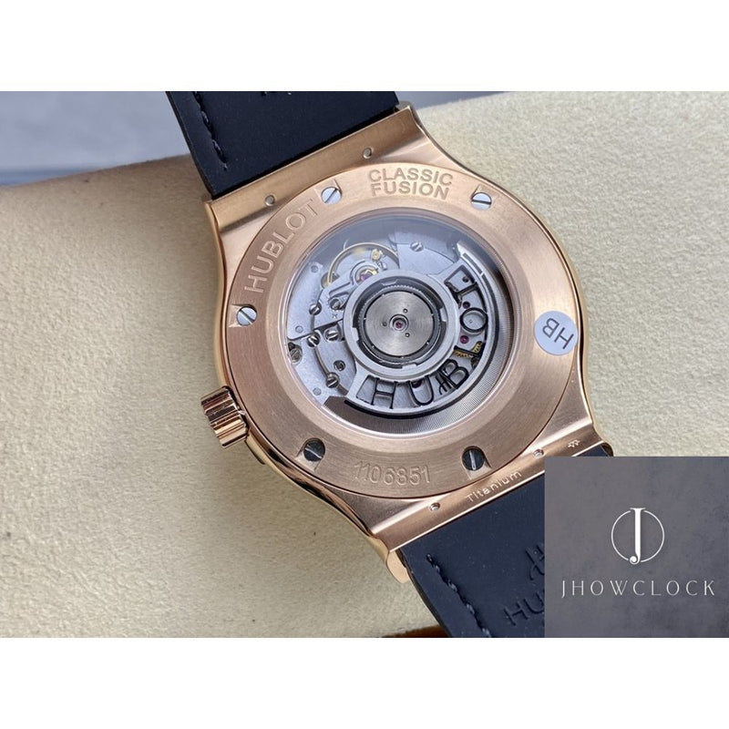 Fábrica HB - Hublot Classic Fusion 511.OX.1181.LR.1704 Relógio de Ouro Rosa com Diamantes
