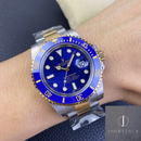 Fábrica Clean - Rolex Submariner 116613LB-0005 Tamanho do Mostrador Azul 40mm