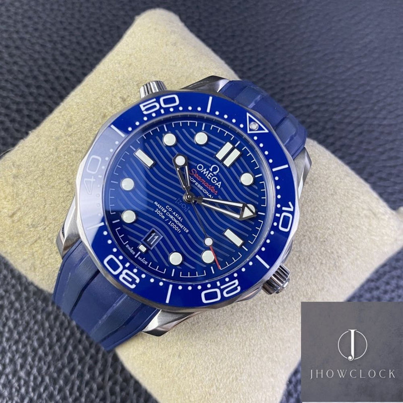 Fábrica VS - Omega  Seamaster Diver 300M 210.32.42.20.03.001 Mostrador azul escuro