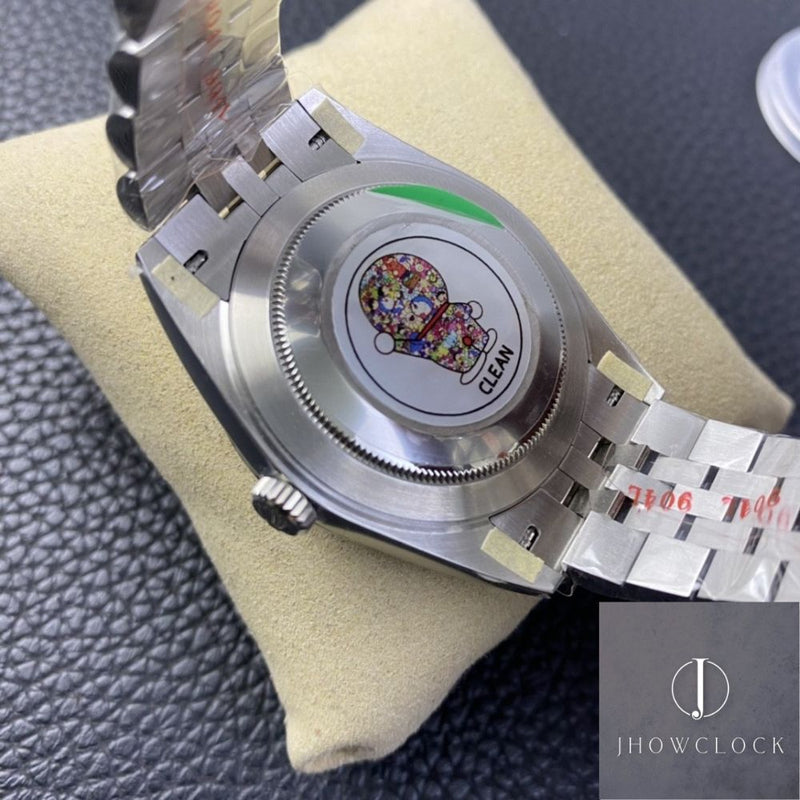 Fábrica Clean - Rolex Datejust M126334-0018 Mostrador Preto Tamanho 41mm