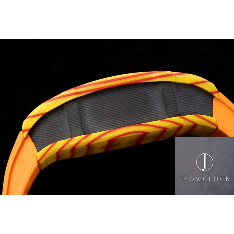 Fábrica RM - Richard Mille RM27-03 Tourbillon Pulseira de Borracha Laranja