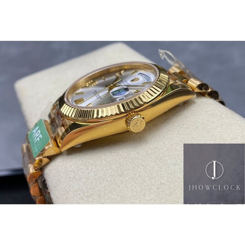Rolex Day Date M228238-0002 Mostrador Prata Tamanho 40mm