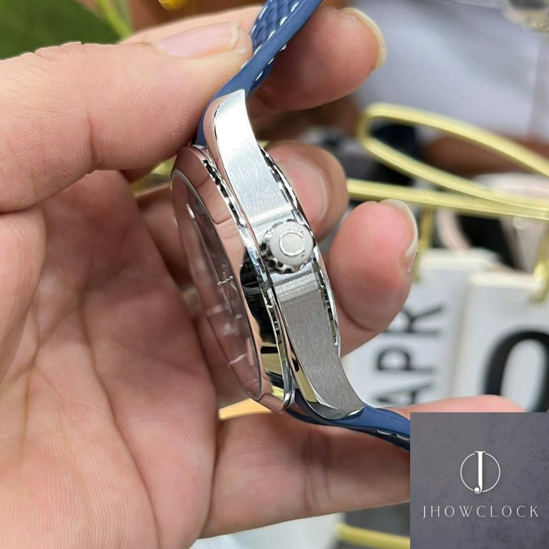 Fábrica VS - Omega Seamaster 220.12.43.22.03.001 Pulseira de fita de discagem azul