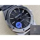 Fábrica APS - Audemars Piguet Royal Oak 15400 Pulseira de Borracha com Mostrador Preto