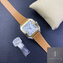 Fábrica BV - Cartier Santos W2SA0006 Pulseira de couro série