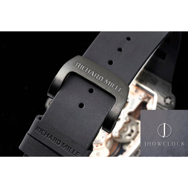 Fábrica RM - Richard Mille RM21-01 Tourbillon Pulseira Preta