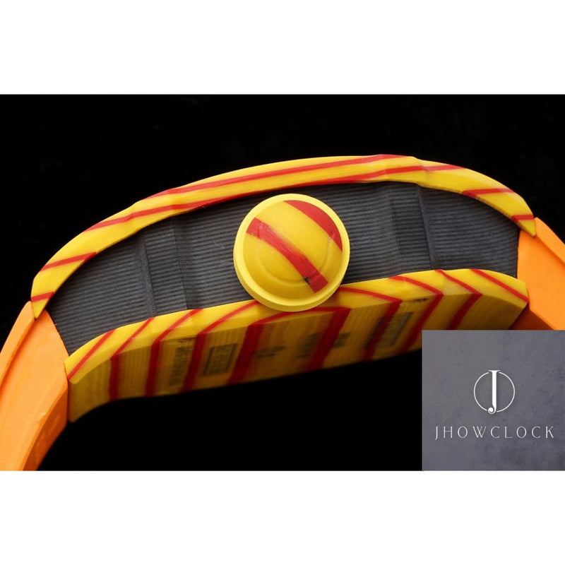Fábrica RM - Richard Mille RM27-03 Tourbillon Pulseira de Borracha Laranja