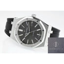 Fábrica APS - Audemars Piguet Royal Oak 15400 Pulseira de Borracha com Mostrador de Rutênio Cinza