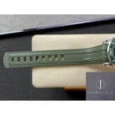 Fábrica VS - Omega  Seamaster Diver 300M 210.32.42.20.10.001 Pulseira de borracha verde