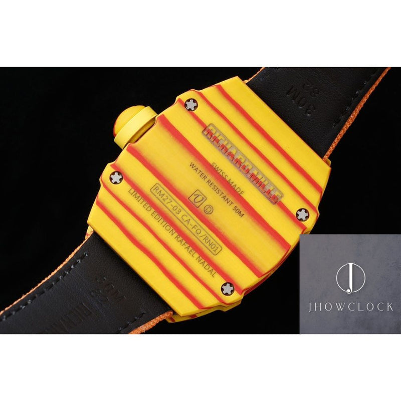 Fábrica RM - Richard Mille RM27-03 Tourbillon Pulseira de Nylon Laranja