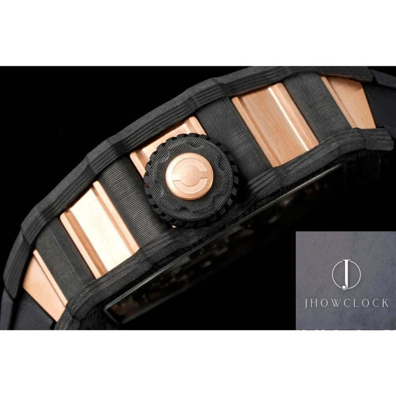 Fábrica RM - Richard Mille RM21-01 Tourbillon Pulseira Preta