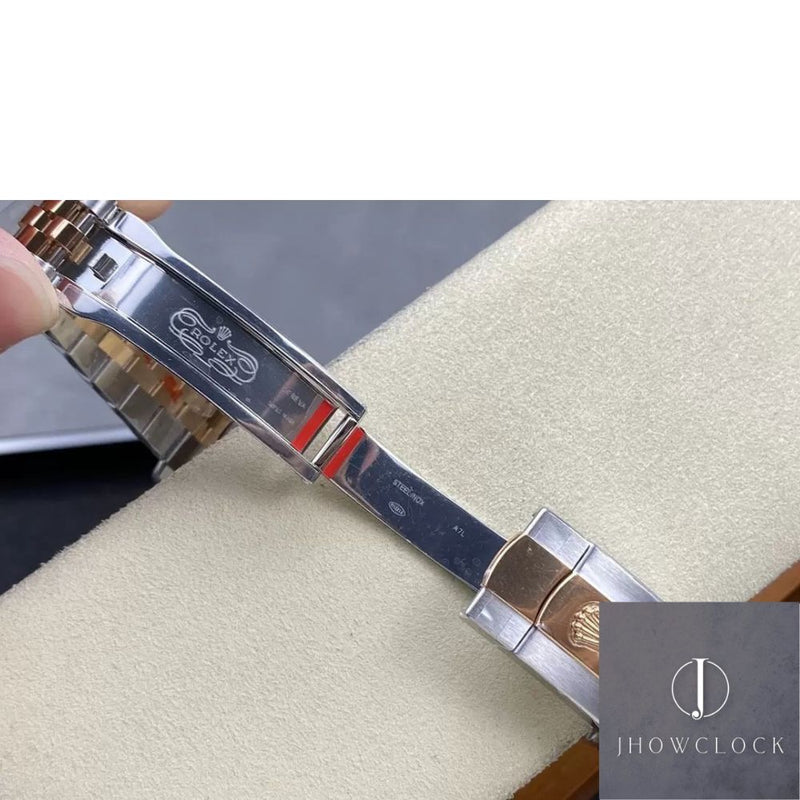 Fábrica Clean - Rolex Datejust M126331-0002 Mostrador Ouro Rosa Tamanho 41mm