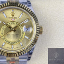 Fábrica Noob - Rolex Sky Dweller M326933-0001 Mostrador Champagne
