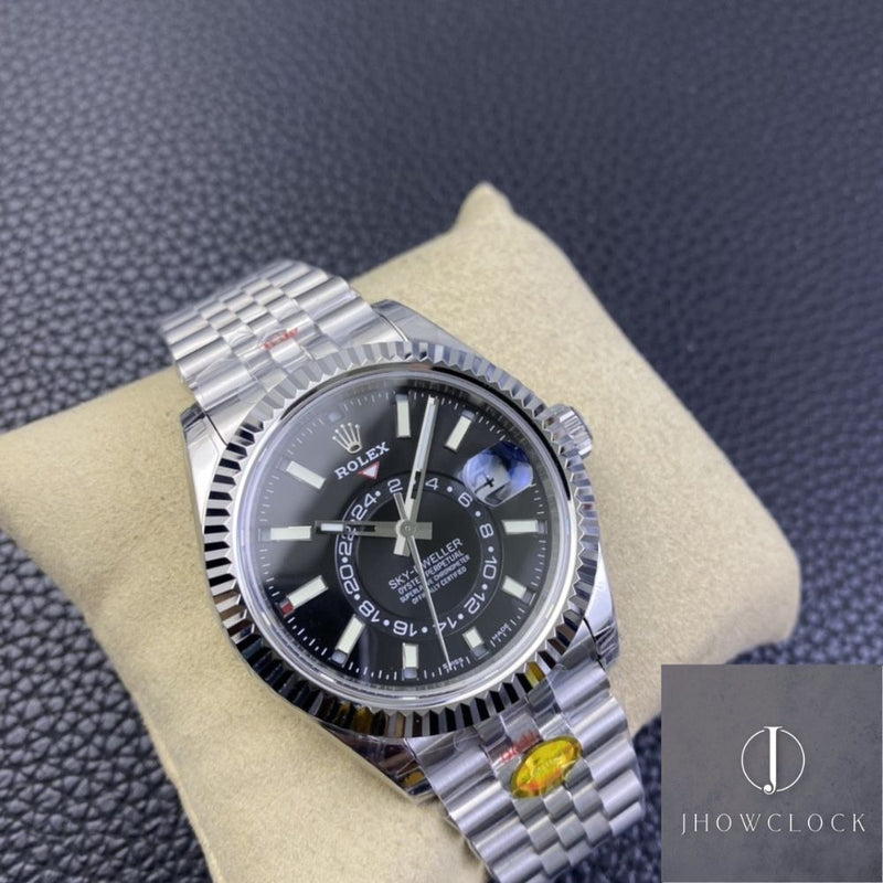 Fábrica Noob - Rolex Sky Dweller M326934-0006 Mostrador Preto Gloss