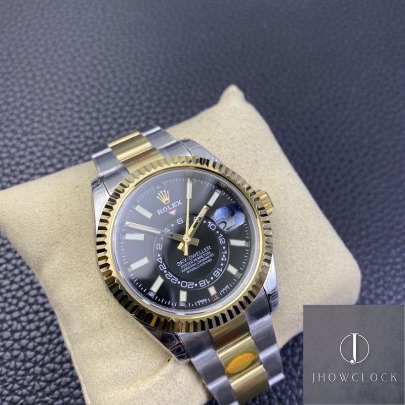 Fábrica Noob - Rolex Sky Dweller M326933-0002 Mostrador Preto Gloss