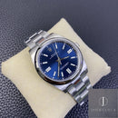 Fábrica EW - Rolex Oyster Perpetual M124300-0003 Mostrador Azul Tamanho 41mm
