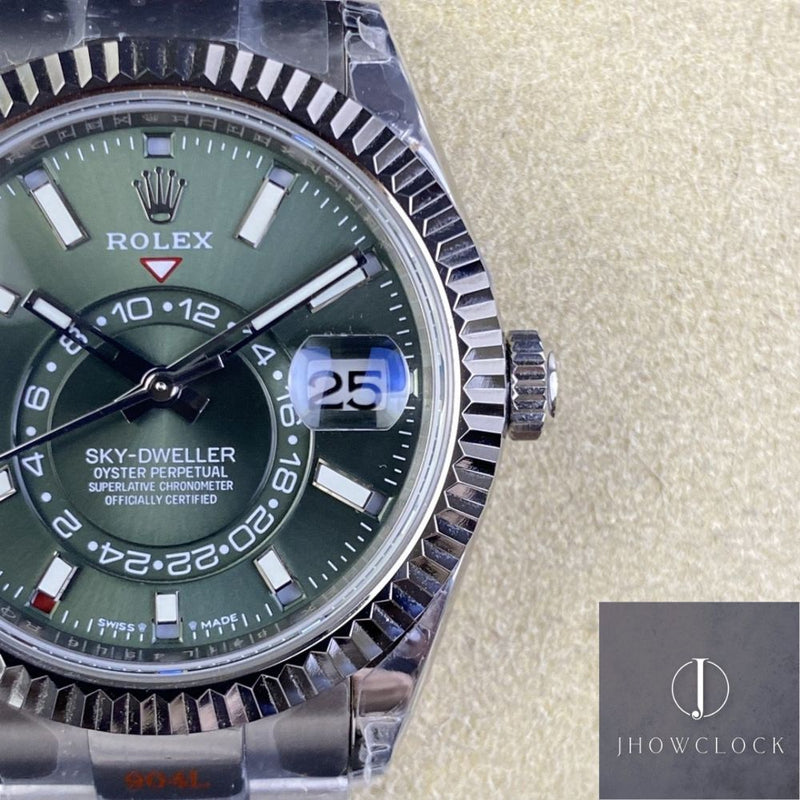Fábrica Noob - Rolex Sky Dweller M336934-0001 Mostrador Verde