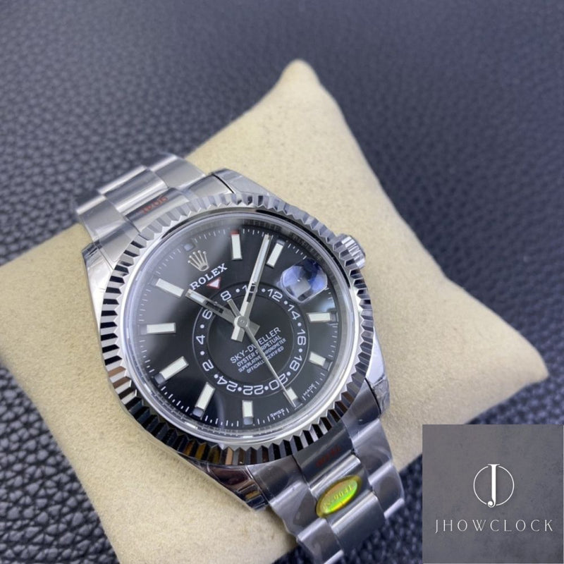 Fábrica Noob - Rolex Sky Dweller M326934-0005 Mostrador Preto Gloss
