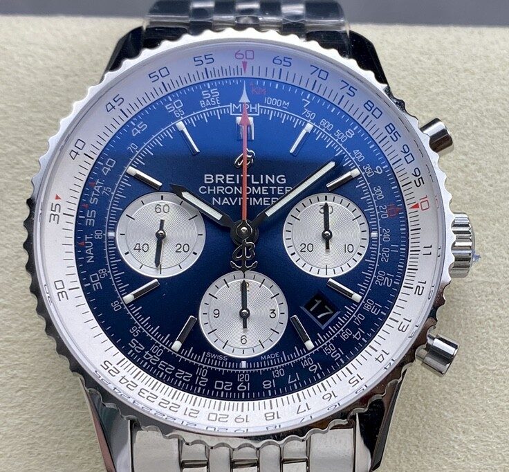 Fábrica BLS - Breitling Navitimer AB0127211C1A1 Mostrador Azul 46MM