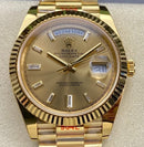 Rolex Day Date M228238-0002 Mostrador Prata Tamanho 40mm
