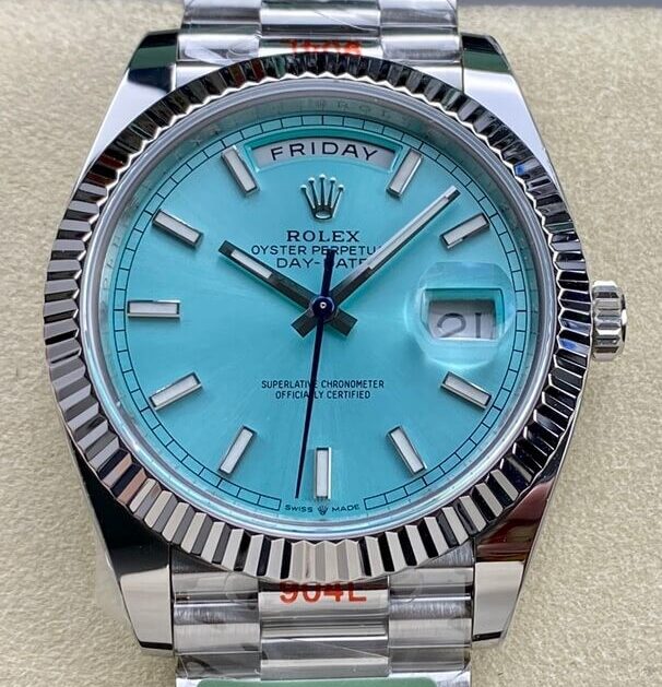 Rolex Day Date M228236-0018 Lce Azul Tamanho 40mm
