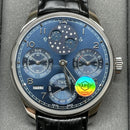 Fábrica APS - IWC Portugieser Perpetual Calendar IW503401 Mostrador Azul Escuro