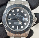 Rolex Yacht Master M226627-0001 em titânio, tamanho 42mm, novo e impecável de fábrica.