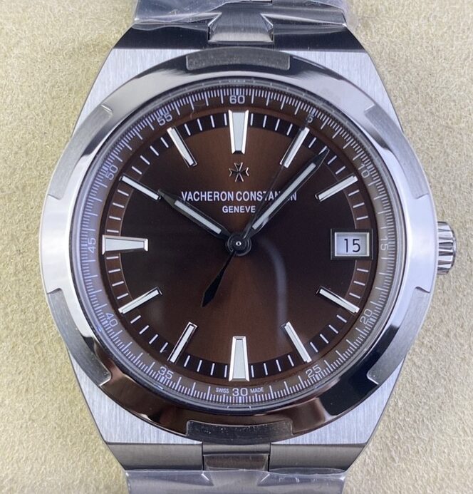 Fábrica PPF - Vacheron Constantin Overseas 4500V/110AB146 Mostrador Marrom