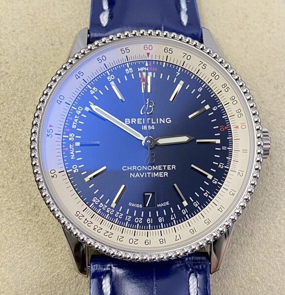 Fábrica V7 - Breitling Navitimer A17326211C1P3 Mostrador Azul