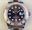 Clean Factory Rolex Yacht Master M126621-0001 Mostrador marrom Ouro Rosa Tamanho 40mm