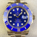 Fábrica Clean - Rolex Submariner M116618LB-0003 Mostrador Azul Tamanho 40mm