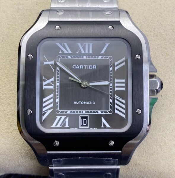 Fábrica BV - Cartier Santos WSSA0037 mostrador cinza