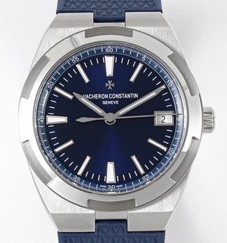 Fábrica PPF - Vacheron Constantin Overseas 4500V Pulseira de borracha azul
