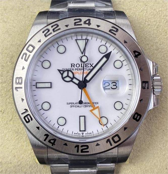 Fábrica JVS - Rolex Explorer M216570-0001 Series Mostrador Branco