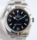 Fábrica EW - Rolex Explorer M124270-0001 Mostrador Preto tamanho 36mm