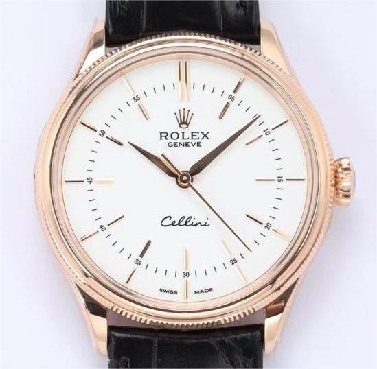 Fábrica EW - Rolex Cellini M50505-0021 Mostrador Branco
