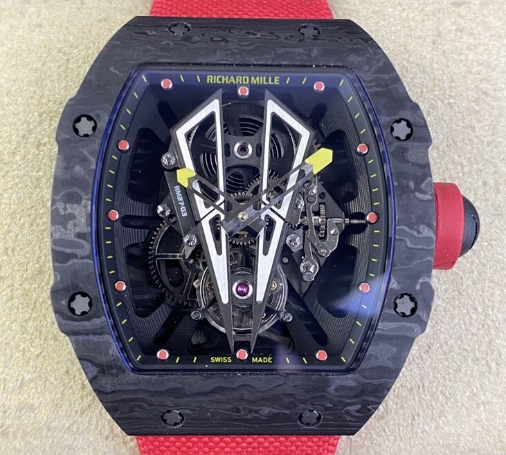 Fábrica BBR - Richard Mille RM27-03 Tourbillon Preto Fibra de Carbono