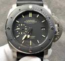 Fábrica VS - Panerai Submersible PAM00389 Mostrador Preto Tamanho 47mm