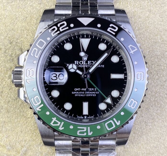 Fábrica Clean - Rolex GMT Master II M126720VTNR-0002 Mostrador Preto 3285